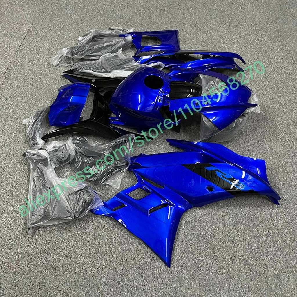 For YAMAHA YZF-R3 R25 2019-2024 Blue Fuel Tank Motorcycle Fairings YZFR25 R3 19-24 ABS Plastic Fairing Bodywork Kit Pro