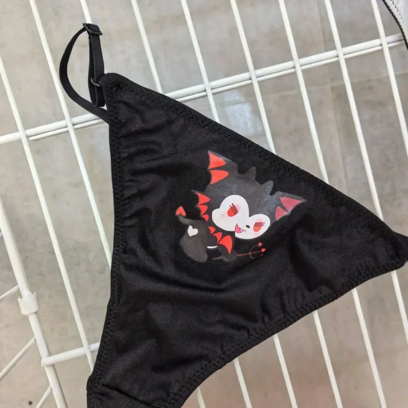 Sanurgente Kuromi-Culotte en coton G-String Kawaii pour femme, sous-vêtement sexy, caleçon en T, taille réglable, cadeau string