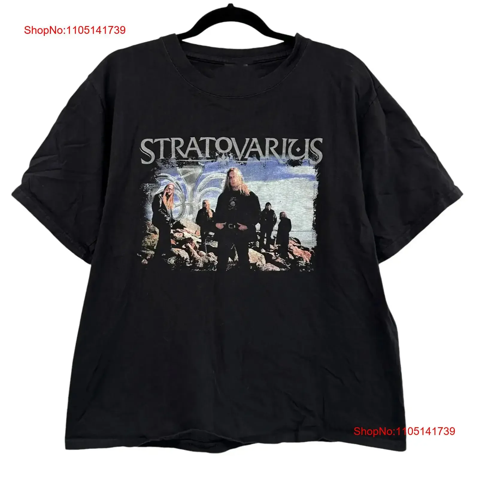 

Stratovarius Black Cotton All size S 5XL For Fans T shirt HO31 vintage Washed streetwear Comfortable Top For Everyday Wear