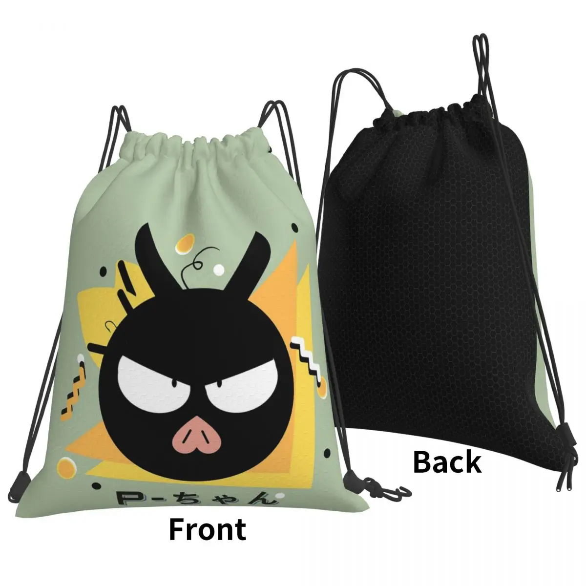 

P Chan Ranma 1/2 Backpacks Casual Drawstring Bundle Pocket Sports Bag Book Bags for Man Woman School