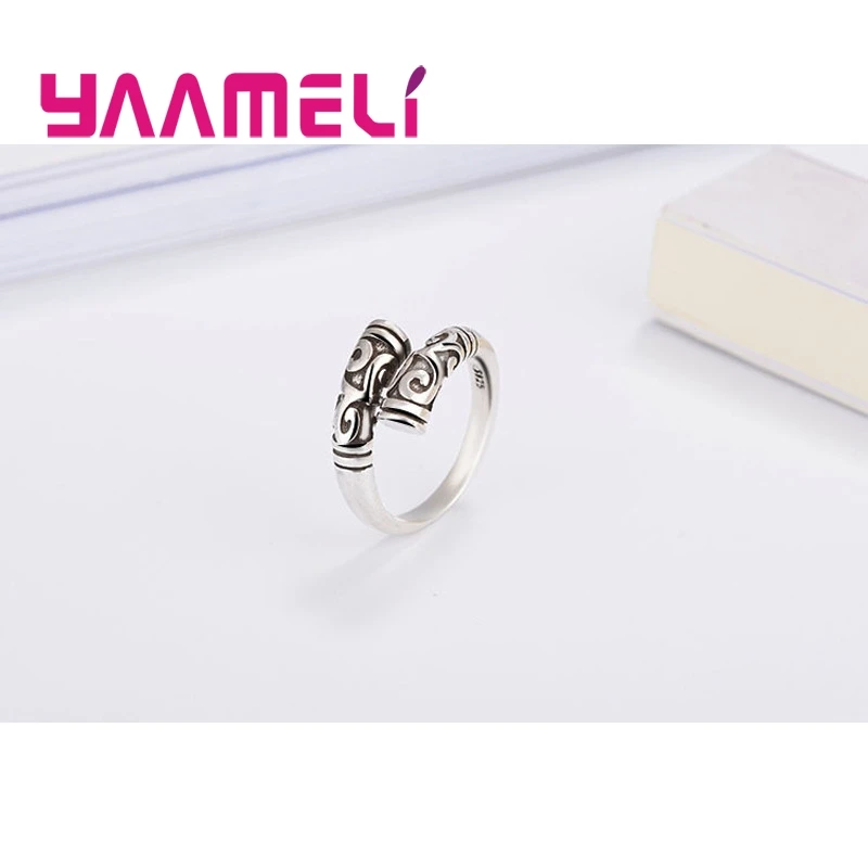 Großhandel Fabrik Preis Retro Einstellbare Ringe Vintage YAAMELI Metall Schmuck für Frauen Männer Rock Bague