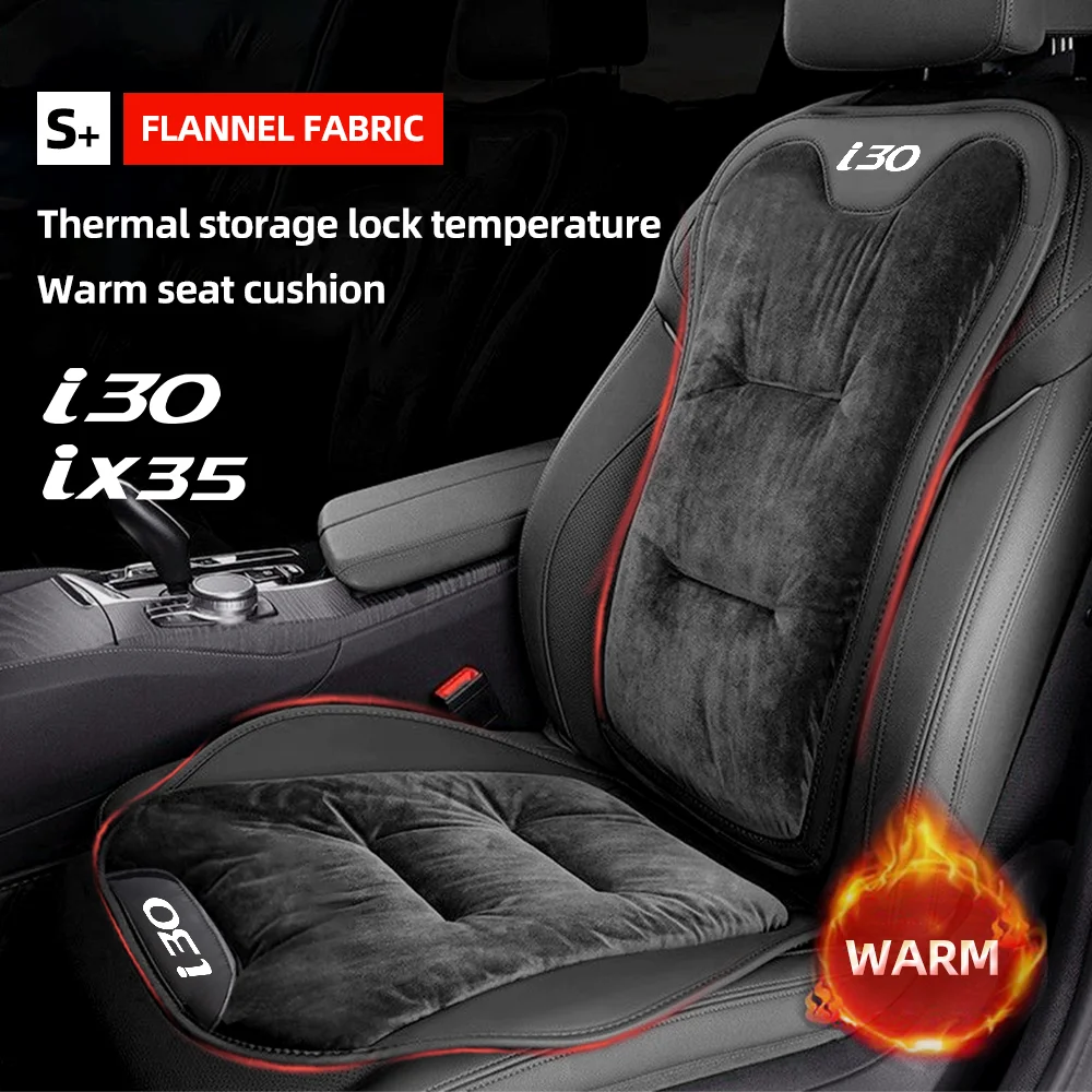 

For Hyundai I30 i30 N Line ix35 Flannel Car Seat Cover Winter Warm Plush Car Front/Rear Seat Cushion Auto Interior Accessories