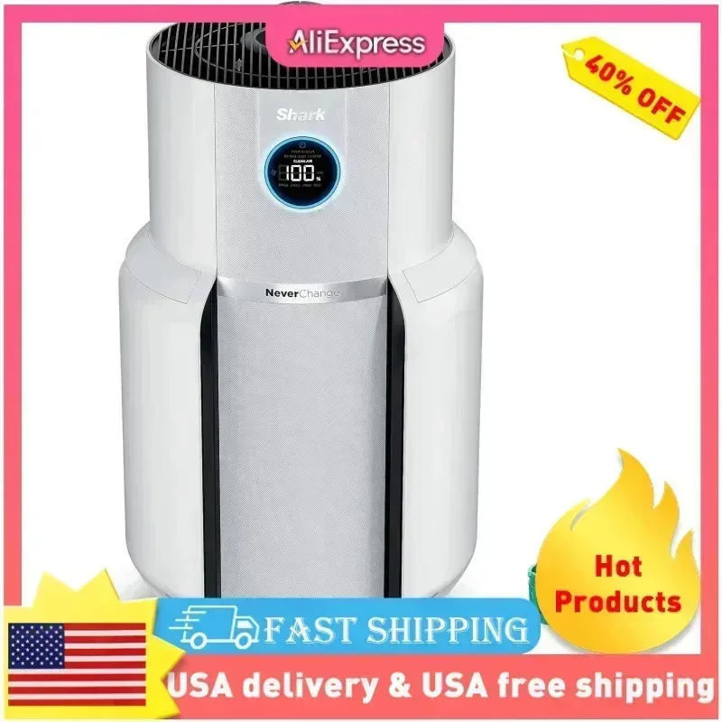 QZA4-NeverChang Whole Home Air Purifier HEPA Air Filtration,Covers Up To 1400 Sq Ft,Odor Neutralization and Clean Sense,HP302,