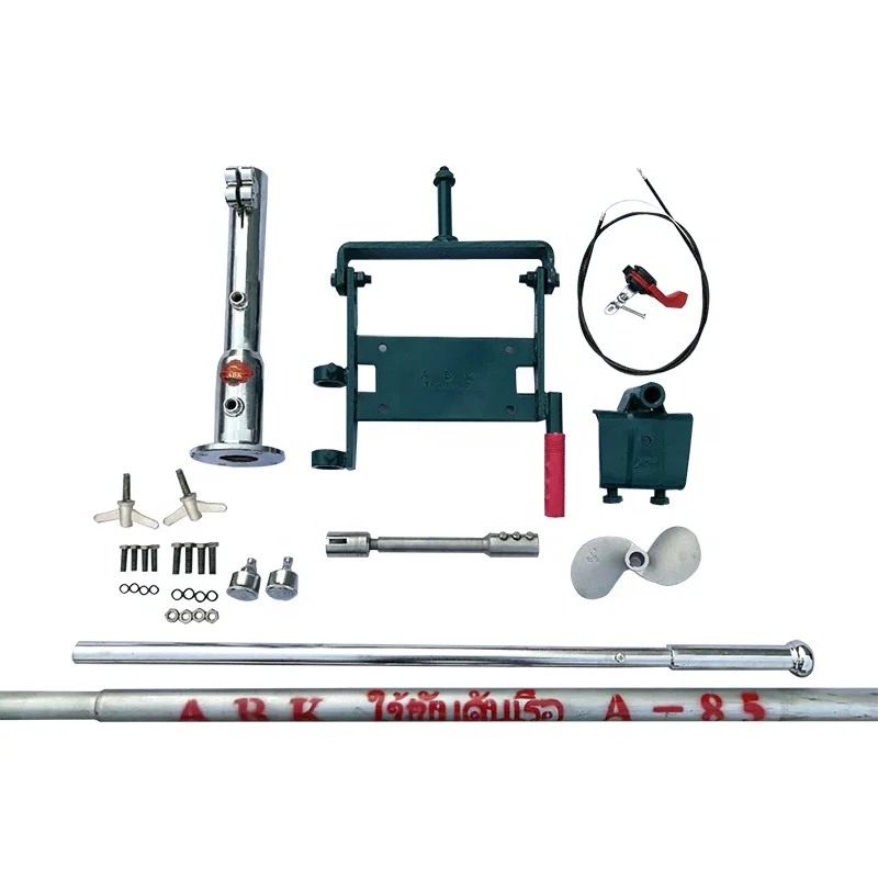 Long Tail Boat Shaft para Motor e Motor, 5-7.5HP