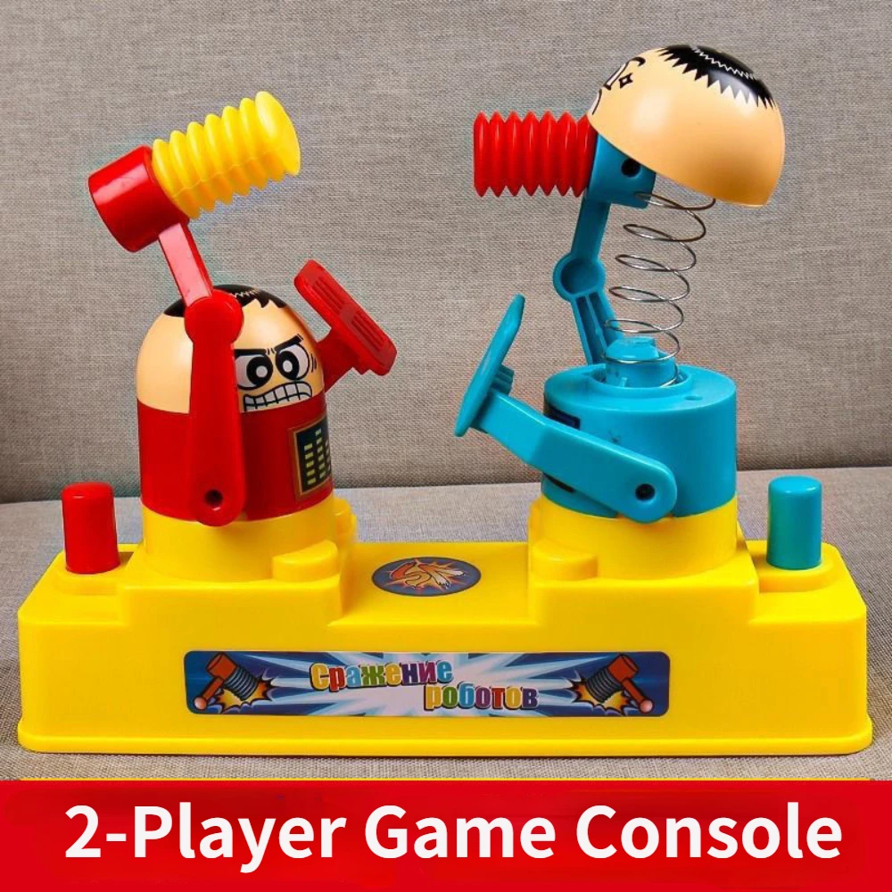 Mini Funny Toy Decompression Multiplayer Desktop Game Cartoon Knockout Figurine Sparri Toy Parent-child Battle Mini Game Console