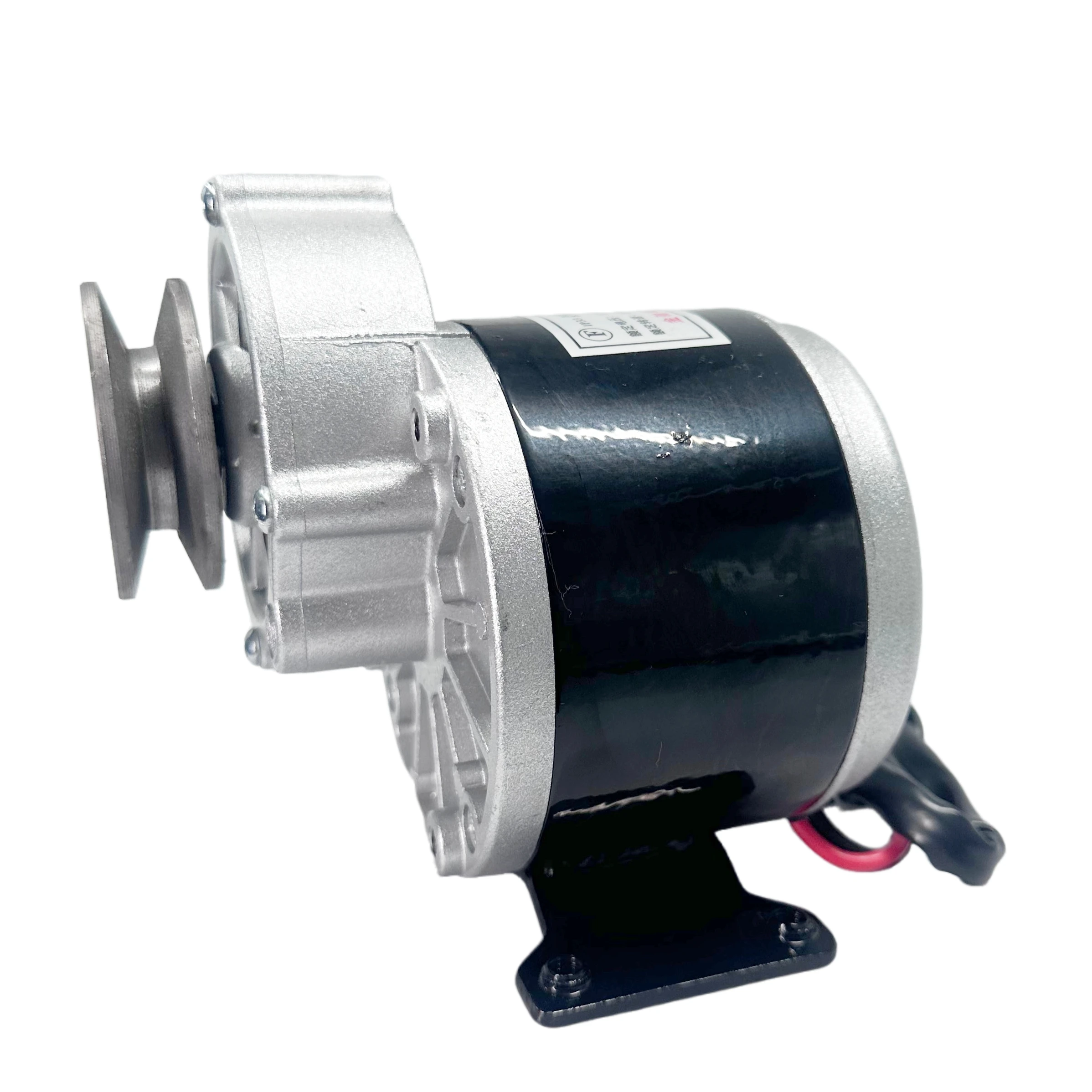 250w 12V 24V 36V  DC Gear Brushed Motor With Belt Pulley, Brush Motor Control, Direct Current Permanent Magnet Brush Motor