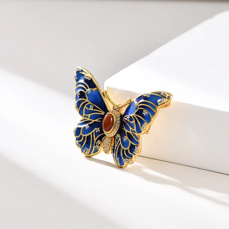 

Luxury Butterfly Brooch,High-end Animal Ename Pin for Women