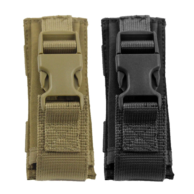 Tactical Belt Pouch Single Pistol Magazine Pouch Tool Pocket Flashlight Holster Knife Holder for Molle Vests Duty Belt