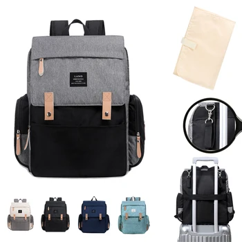 LAND Mommy Diaper Bags Landuo Mother Large Capacity Travel Nappy Backpacks with Changing…