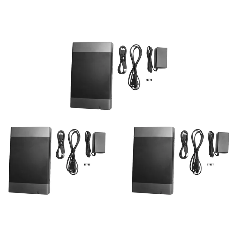 

3X USB 3.0 DVD CD Case External HDD Mobile Box For 3.5 Inch SATA Enclosure ROM Burner EU Plug