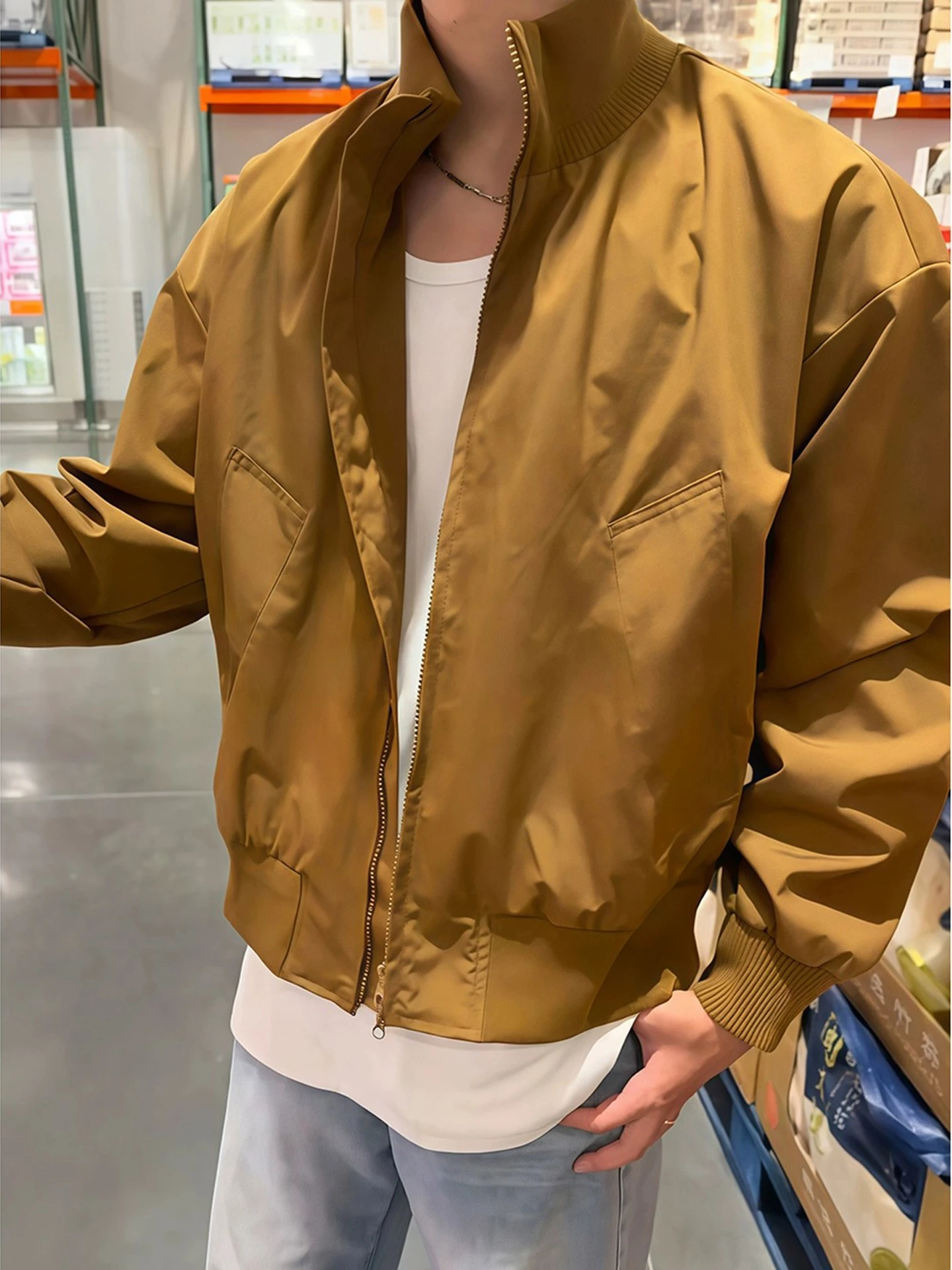 

Мужское осеннее пальто American Sle Flight Jaet ort, брендовое пальто High Sensation Cool Cleanfit, бейсбольное пальто на молнии