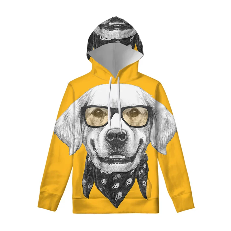 

Cute Golden Retriever Pattern Hoodies Fashion Trend Long Sleeve Mens Funny Animals 3D Printed Pullovers Loose Casual Sweatshirt