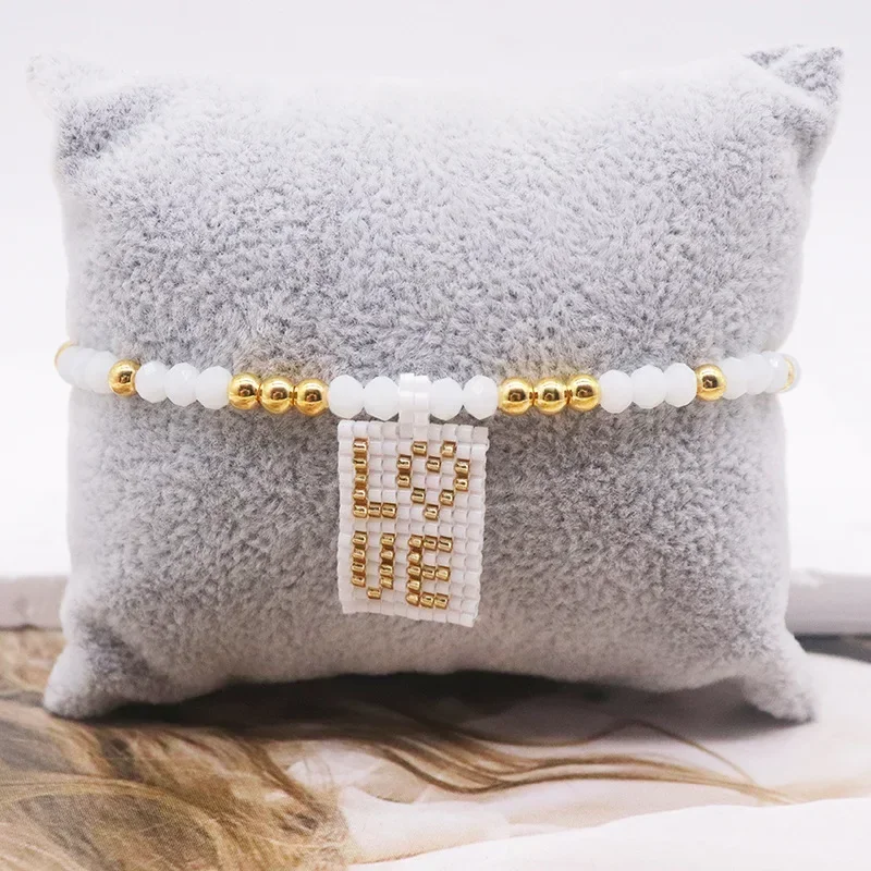 Beaded bracelet Heart Pendant Design Crystal Sea shell LOVE Hand knitting Bohemia Adjustable Tide Simple Rice bead bracelet set