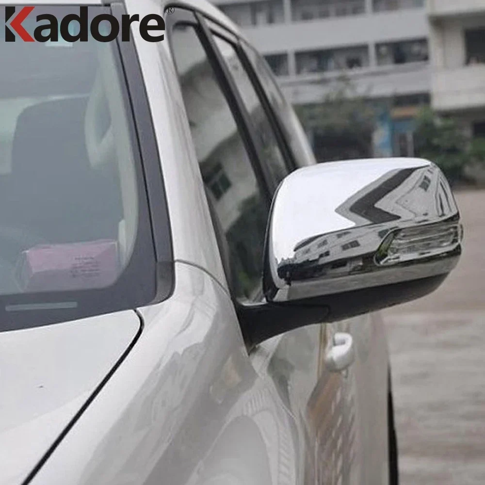 Rearview Mirror Cover Trim For Toyota Prado FJ150 2010-2012 2013 2014 2015 Chrome Car Side Wing Mirrors Covers Cap Accessories