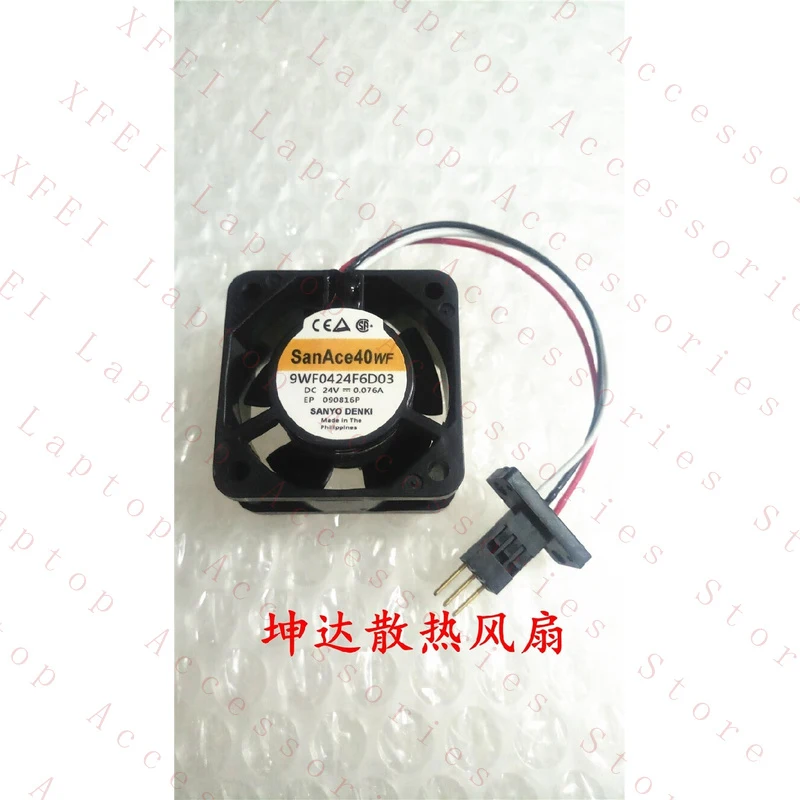 D  1PC FOR Sanyo 9WF0424F6D03 Cooling Fan DC 24V 0.076A 3Pin 40*40*20MM New