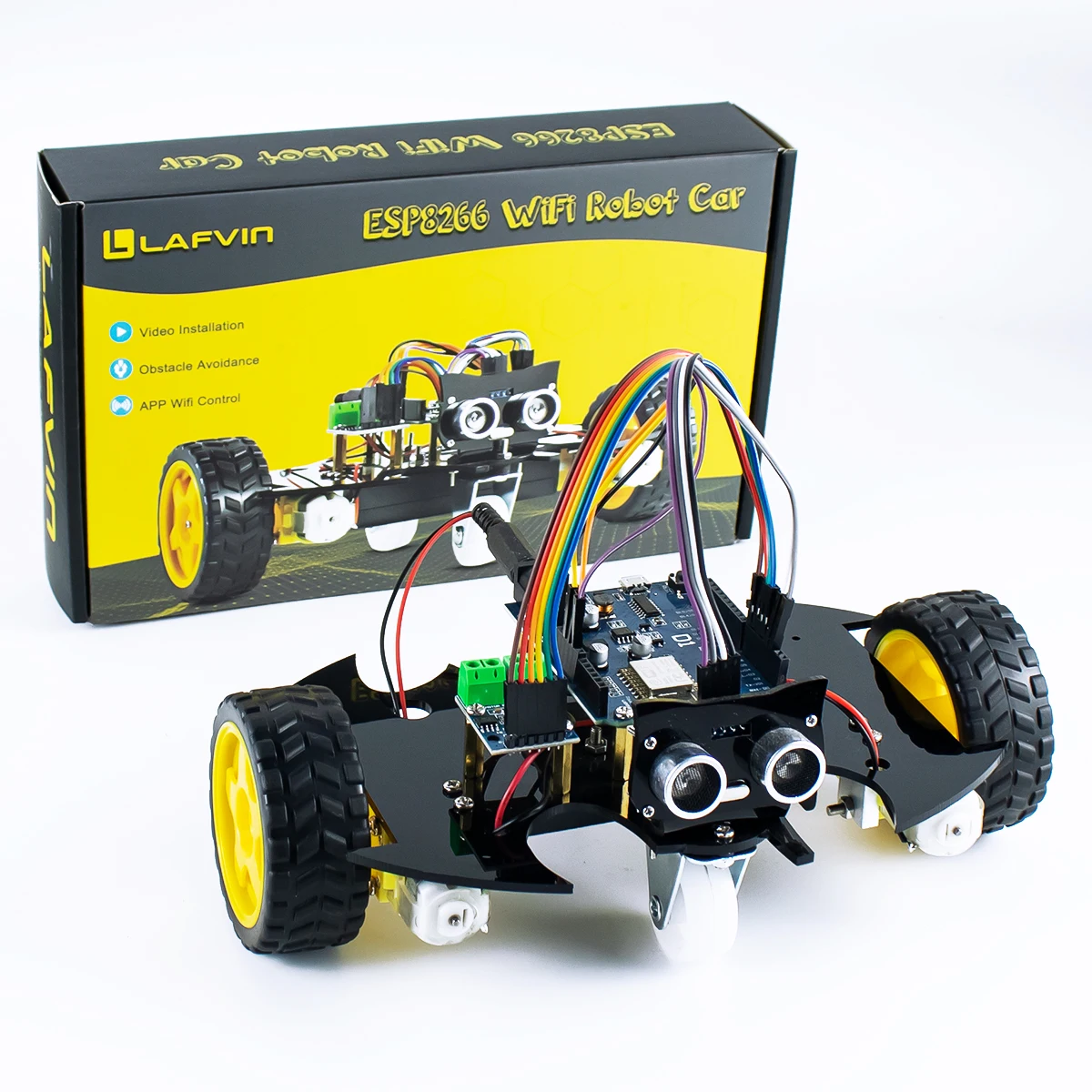 LAFVIN Robot Car for Arduino Robotic Car Kit Smart DIY Project for Adults Child STEM Programming Set with Tutorial