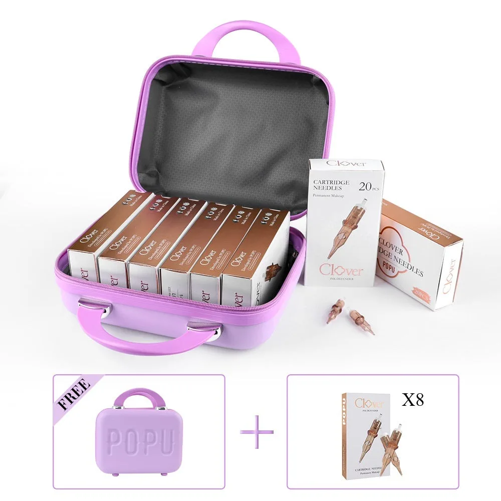 

POPU Clover PMU Cartridge Needles Kit for Permanent Makeup Tattoo Machine Mixed Sizes Available 160PCS/Box