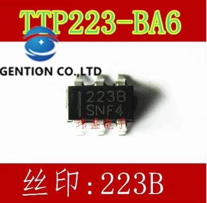 

20 шт. TTP223-BA6 223b SOT23-6 тайская микросхема обнаружения одной сенсорной клавиши в наличии 100% новая и оригинальная