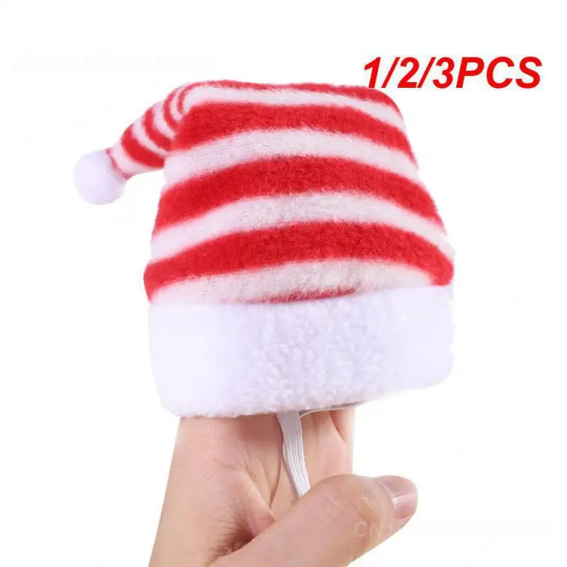 1/2/3PCS Cat Dog Christmas Hat Winter Warm Pet Cat Dog Santa Claus Hat Christmas Xmas New Year 2023 Plush Navidad Natale Pet