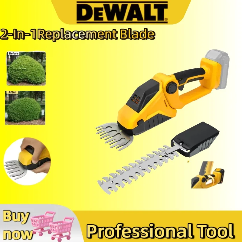 

Dewalt Cordless Hedge Trimmer 20V Battery 2 in 1 Handheld Electric Hedge Trimmer Grass Shears Garden Tool (No Battery)