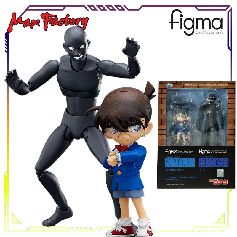 

Max Factory Original Figma Detective Conan Series SP-001 Edogawa Conan SP-058 Prisoner Фигурка Модель Игрушки Подарки для мальчиков