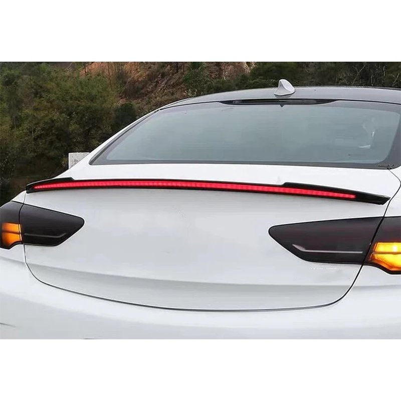 For Buick Regal Opel Insignia New Spoiler 2017 18 19 ABS Long Lamp Wing Tail Opel Insignia Car Trunk Rear Lip Refit Accessories