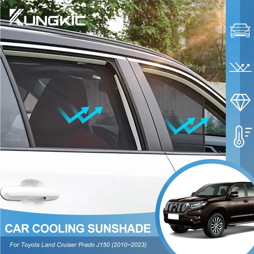 

Для Toyota Land Cruiser Prado J150 2010-2023 SUV под заказ Магнитная Автомобильная оконная Солнцезащитная занавеска сетчатая занавеска для лобового стекла