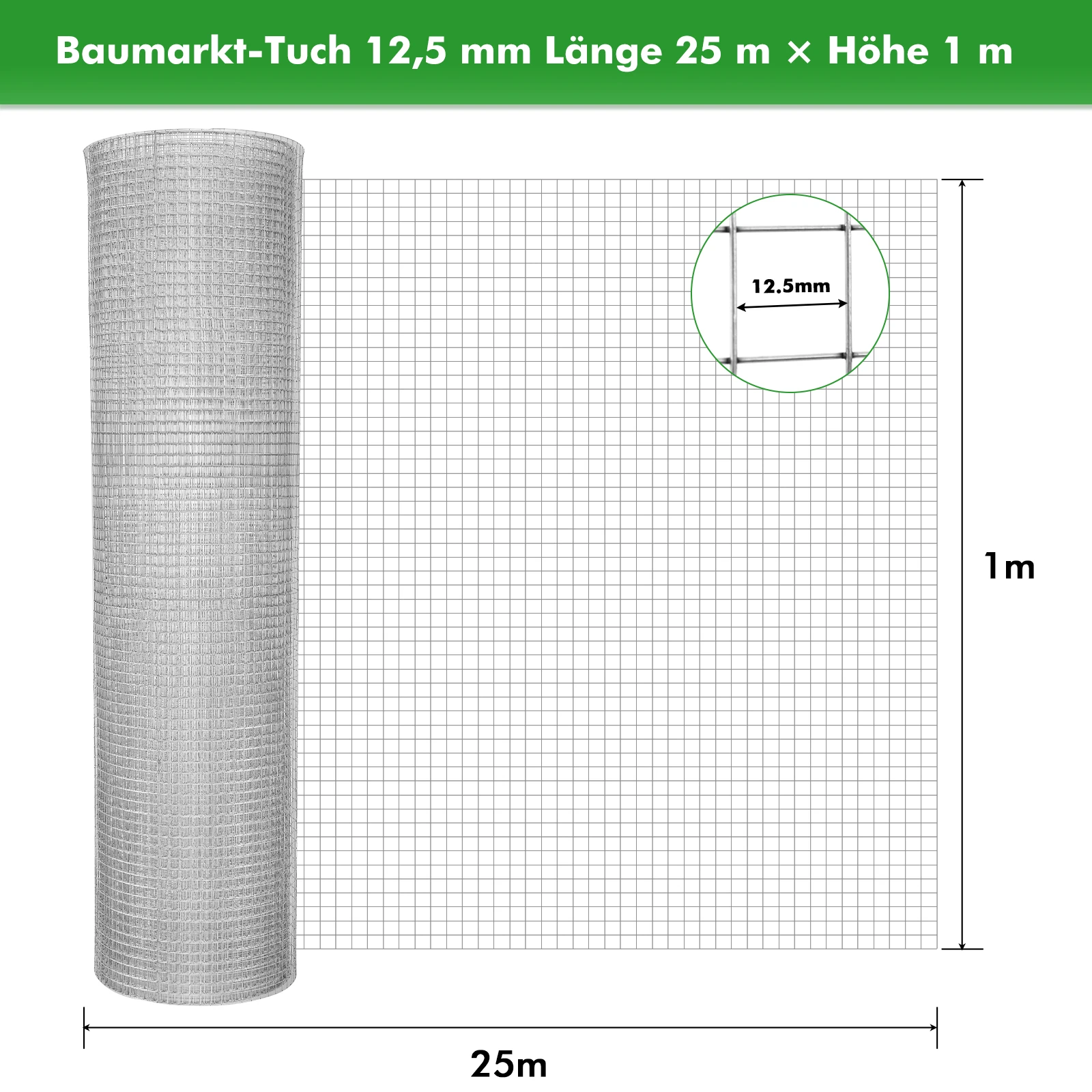 Landbouw Hek Stalen Gaas 4.8 m/10 m/25 m Lengte Gevogelte Hek Zware Tuin Net Mesh Moestuin bescherming Draadgaas Hek