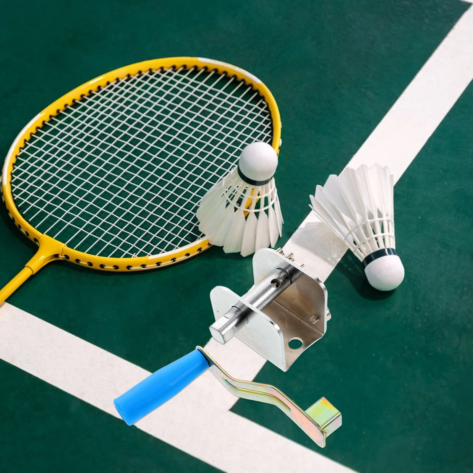 

Manual Hand Crank Tensioner Iron Outdoor Sports Equipment Badminton Volleyball Net Tightening Device Easy Installation Portable