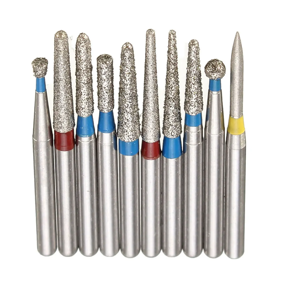 Good Quality Dental Burs Stainless Steel Round Pear Shaped Dental Diamond Bur FG 5Pcs/1Pack For High Speed Handpiece Dental Burs