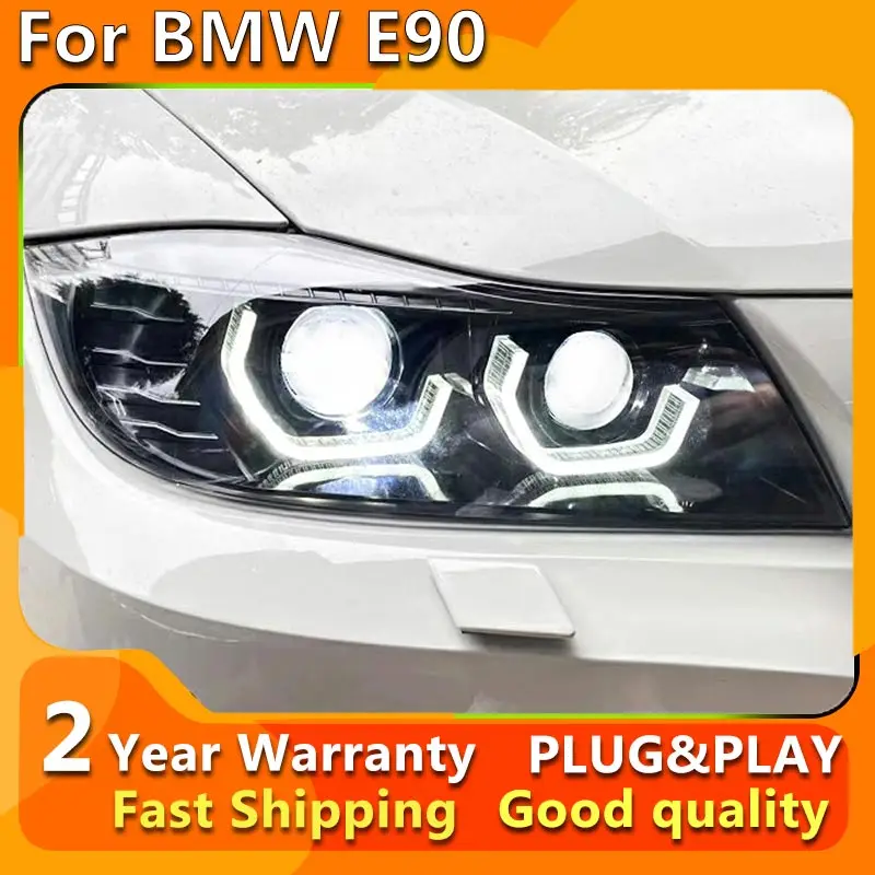 Car Styling Head Lamp for E90 2005-2012 for Headlights 320i 318i 323i 325i LED Front Lights DRL Be-xenon Lens Accessories