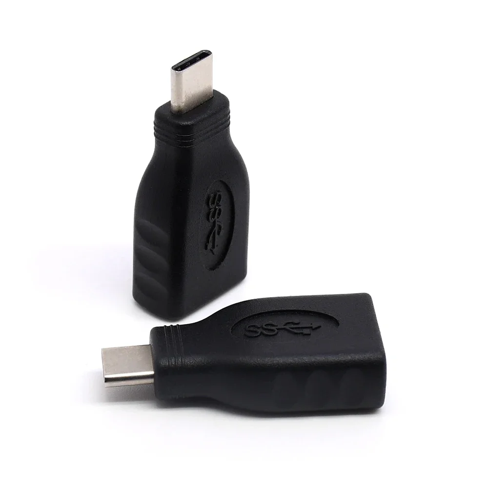 USB 3.1 Type C OTG adapter USB-C Male Connector to USB3.0 Female OTG Data Adapter Black for Macbook & Chromebook & Cell Phone