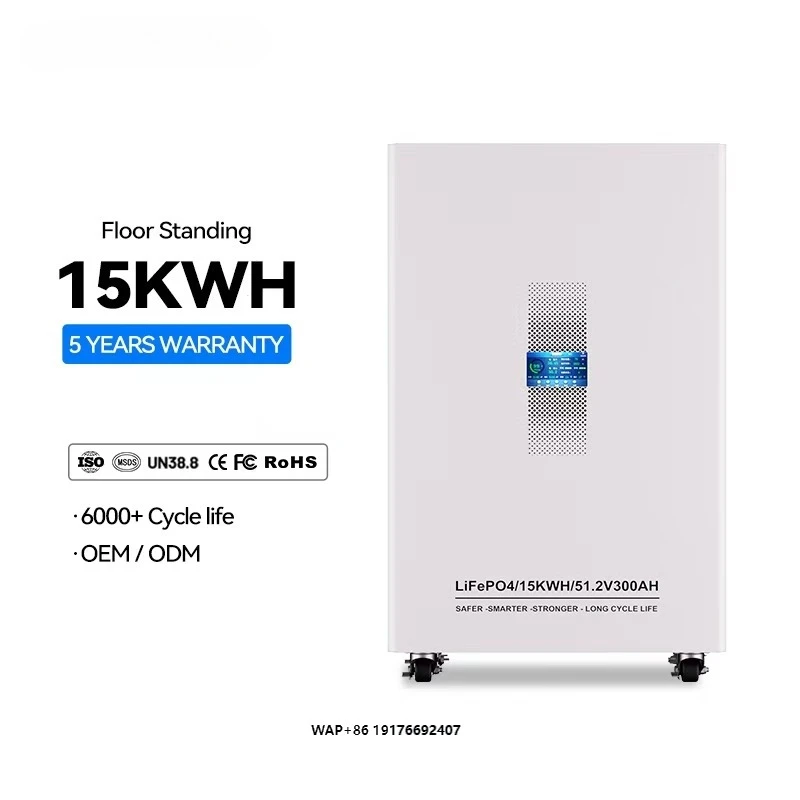 LCD Touch Screen Split LiFePO4 Lithium Battery CAN Communication 5-20kWh Capacity 5-Year Warranty for Home Solar Energy Storage