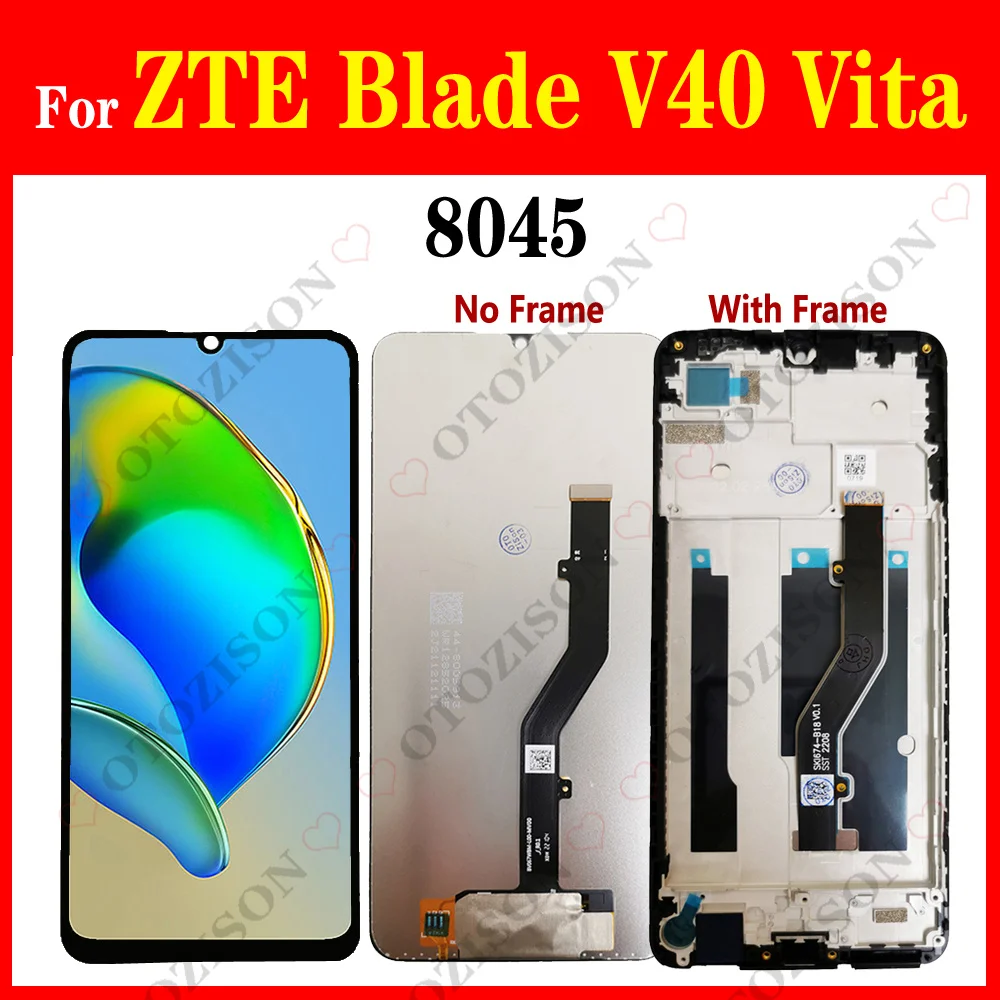 6.75“ Display For ZTE Blade V40 Vita LCD 8045 LCD With Frame Screen Touch Panel Digitizer Assembly V40vita LCD Replacement Parts