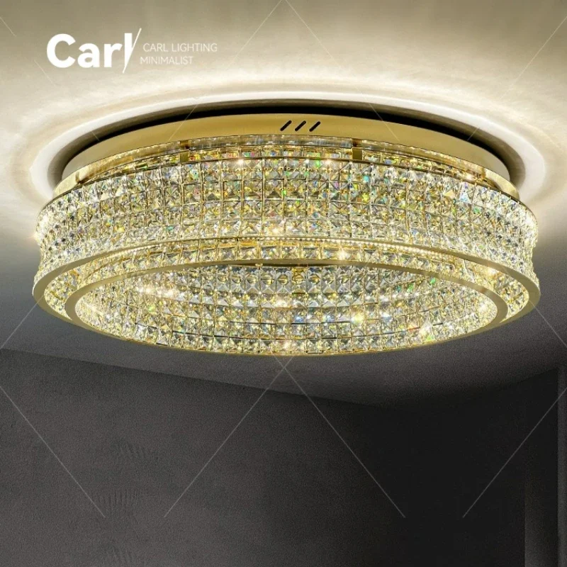 Modern High-end Crystal Chandelier Home Decoration 2024 for Living Room Bedroom Dining Room Glossy Ceiling LED Chandelier