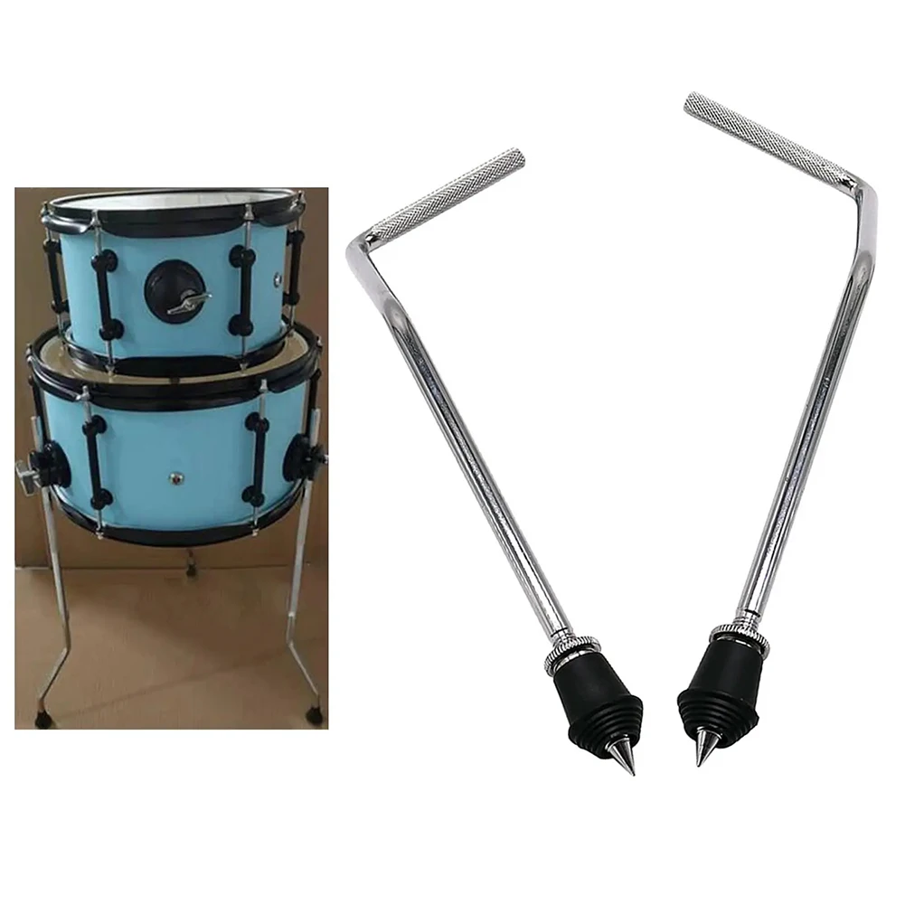 

Bass Drum Legs Metal Floor Foot Replacement Stability Mount 36.8x11.81x7.49cm Tool Accessories For Snare Percussion