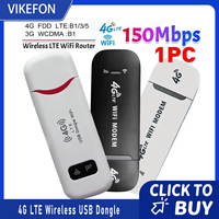 4G LTE Wireless USB Dongle Mobile Broadband 150Mbps Modem Stick 4G Sim Card Wireless Router Home Office Wireless WiFi Adapter