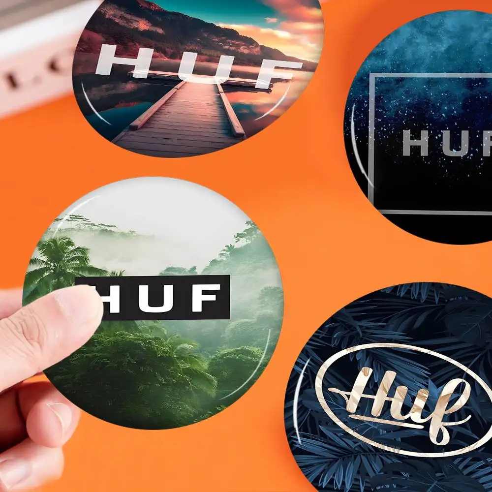 Brand H-HUF Anime Brooches Cute Cartoon Badge Jacket Jeans Lapel Pin Gift Accessorie