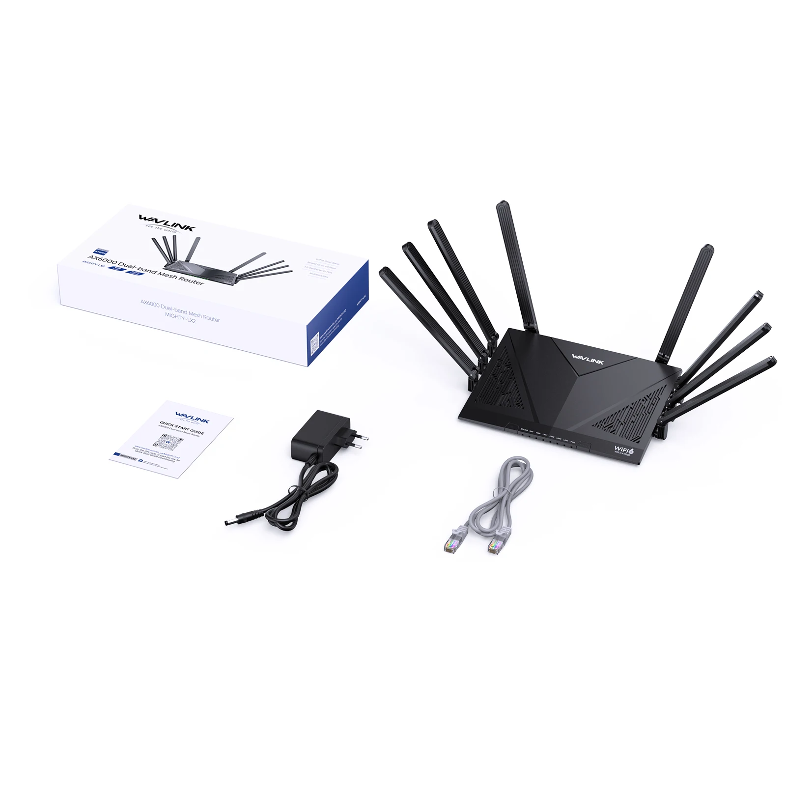 WAVLINK AX3000/6000 Wi-Fi 6 راوتر ألعاب ثنائي النطاق مع 2.5 جيجابت في الثانية WAN 4 × 1000 ميجابت في الثانية كل شيء شبكة/جهاز توجيه/AP/وضع محول للمنزل #6