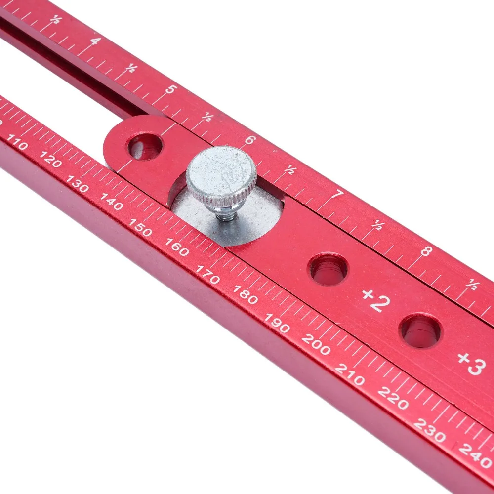 Portable Aluminum Alloy Woodworking Compass Scriber Adjustable Design Portable Arc Drawing Ruler Marking Gauge For Carpenter