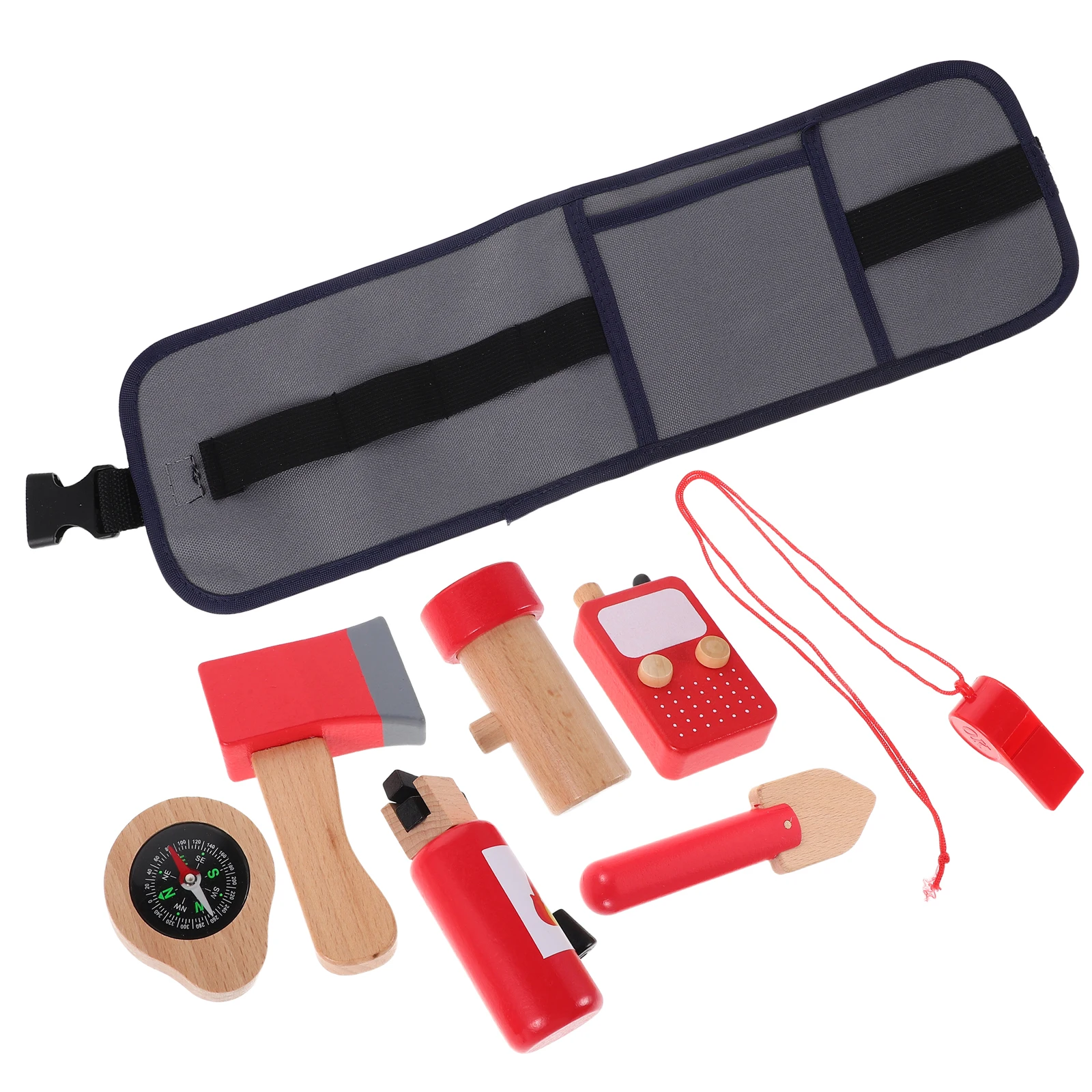 

Tool Kit Children's Fire Fighting Toys Toddler Wood Firefighter Role Play Costume