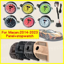 stopwatch compass For Porsche Macan 95B 14-2023 clock watch chrono instrument upgrade modified Dashboard cover parts Accessories