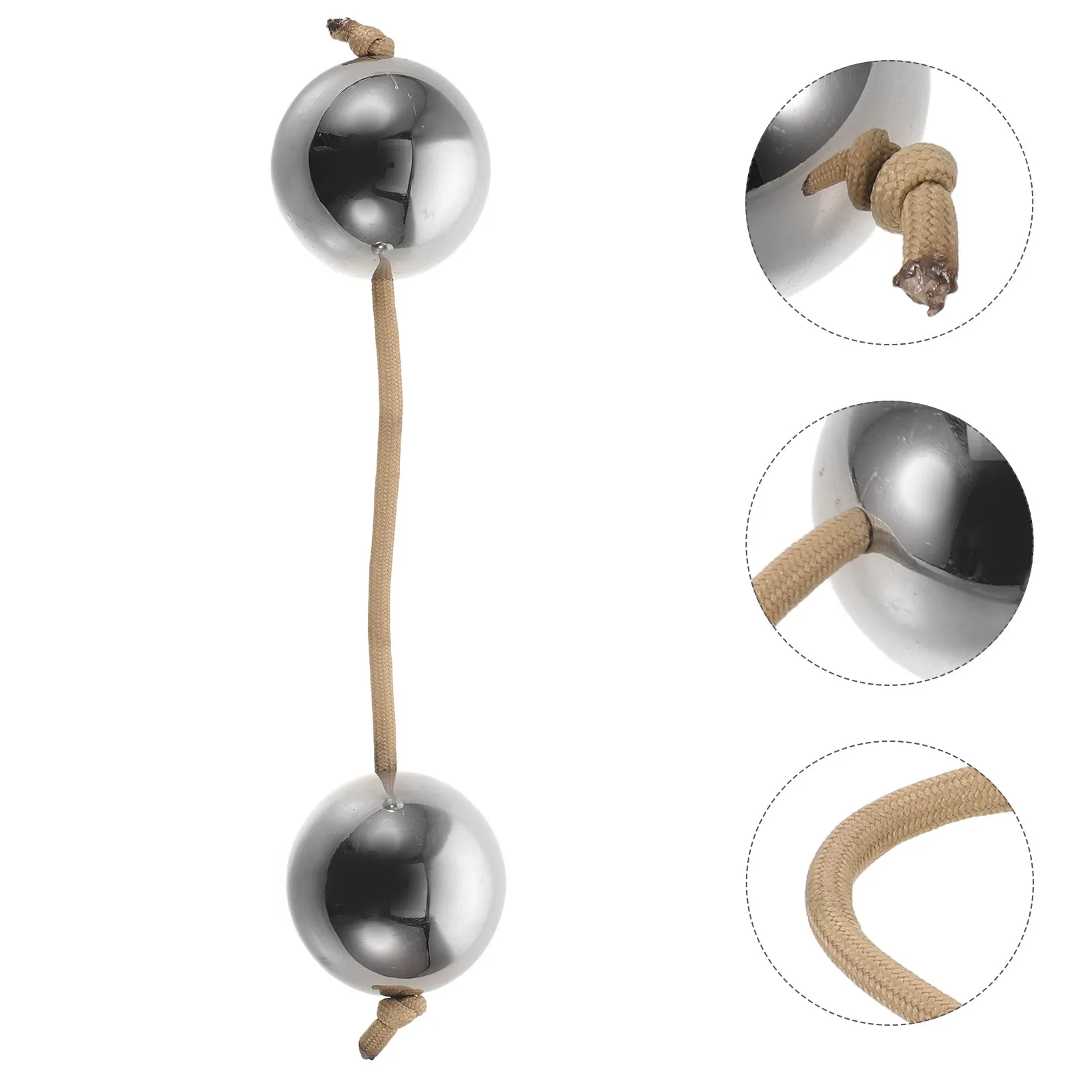 Kashaka Shaker Rhythmic Ball Stainless Steel African Hand Percussion Instrument for Music Teaching Live Performance Band