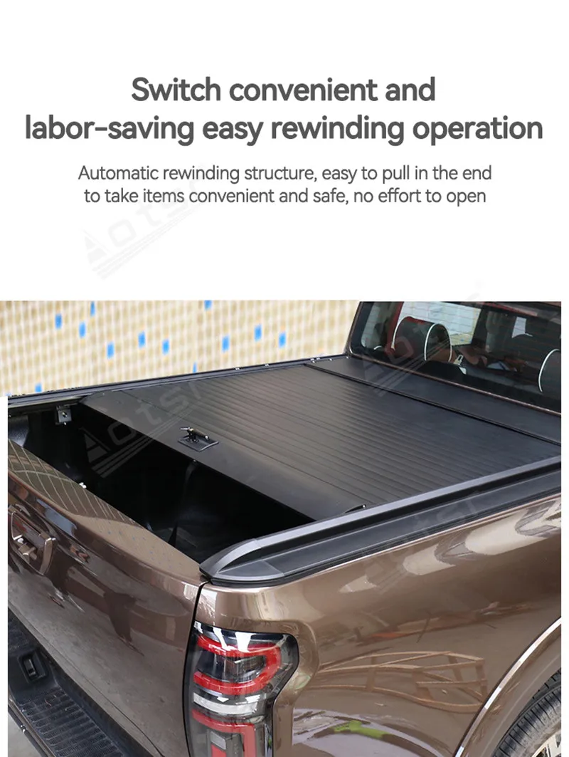

Car Trunk Lids For Nissan Navara Titan For Dongfeng Rich 6 Pickup Bed Tonneau Cover Retractable Roller Shutter Tail Box Cover