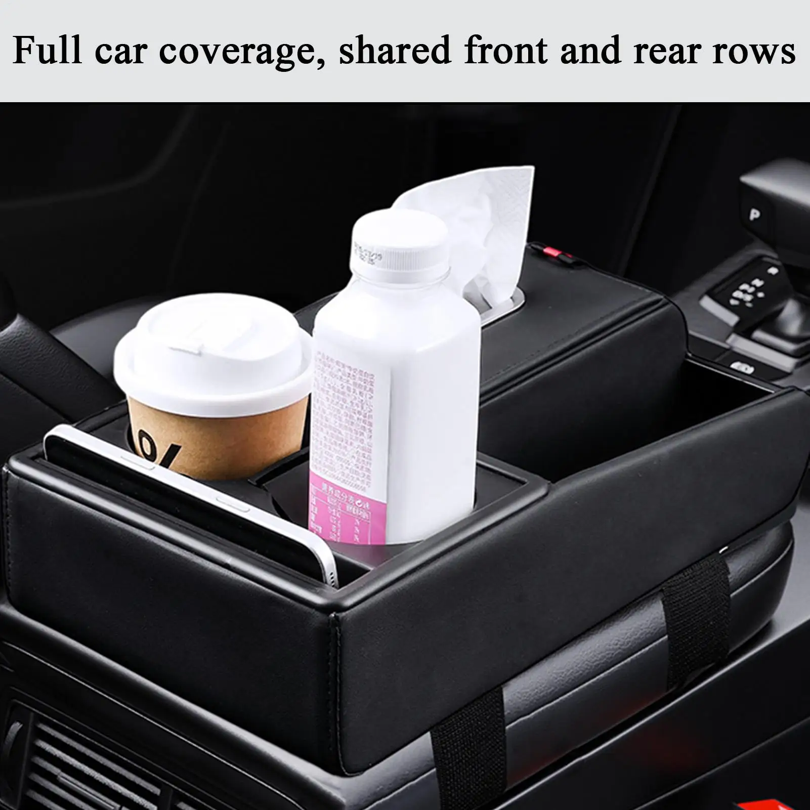 Car Armrest Storage Box Multifunctional Center Console Organizer Automotive Organization for Women Men Adult Daily Travel
