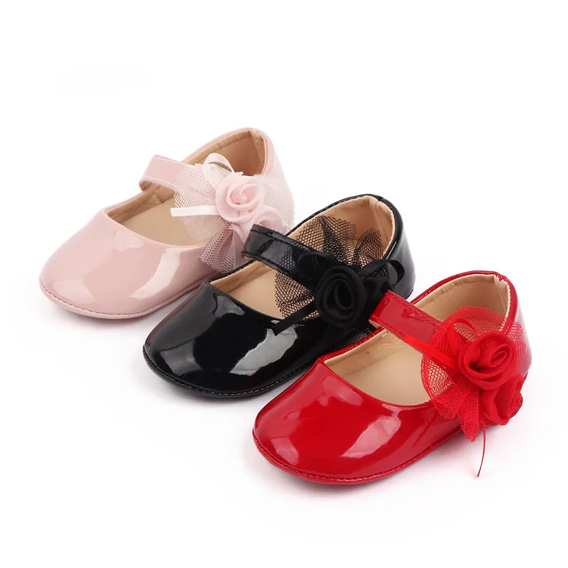 Baby Item Infant Girl Shoes Toddler Flower Trainers Newborn Soft Anti-slip Rubber Bottom Bebes Princess Footwear for 1 Year Gift