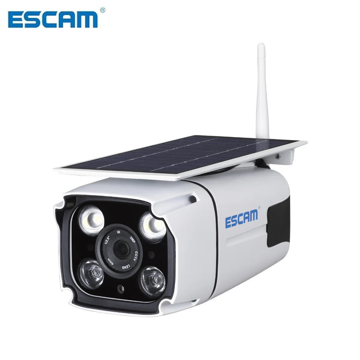 ESCAM QF260 WIFI Wireless IP67 Outdoor 1080P 2.0MP Solar Battery Power Low Power Consumption PIR Surveillance Security Camera