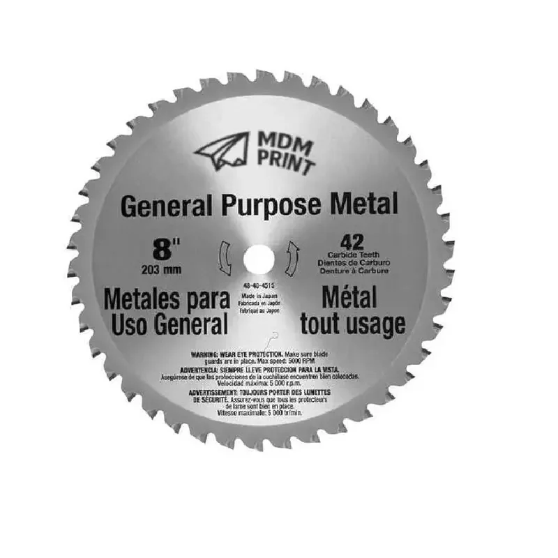 

8" Metal & Stainless Cutting Circular Saw Blade