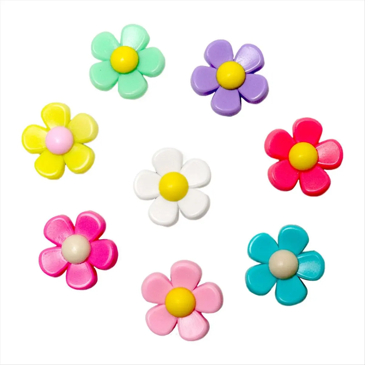 إكسسوارات ساحرة على شكل زهرة من ABQR لحقائب Bogg وحقيبة Simply Southern، وإكسسوارات حقيبة الشاطئ (8 قطع)