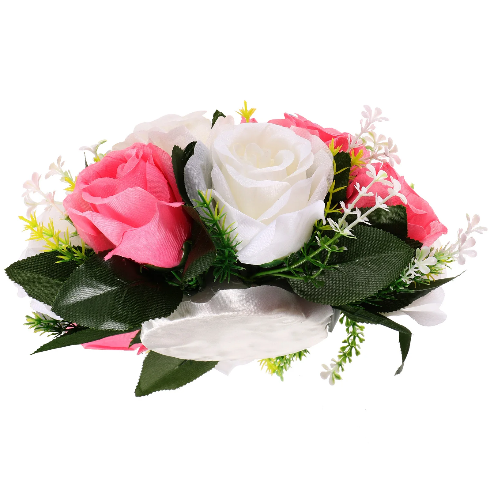 

Artificial Flower Ball Faux Rose Bouquet Wedding Table Centerpieces Lifelike Decoration Flower Arrangement Vivid Color